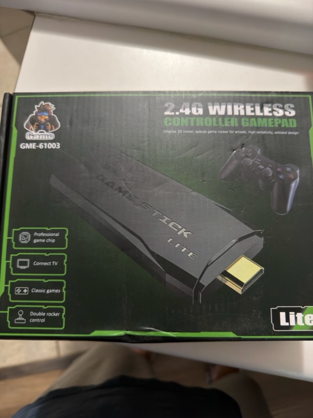 2.4G Wireless HDMI Game Console Stick - Black